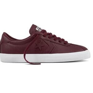 Converse Breakpoint Leather Ox Dark Sangria/ White Lace up casual Unisex M5.5 W7